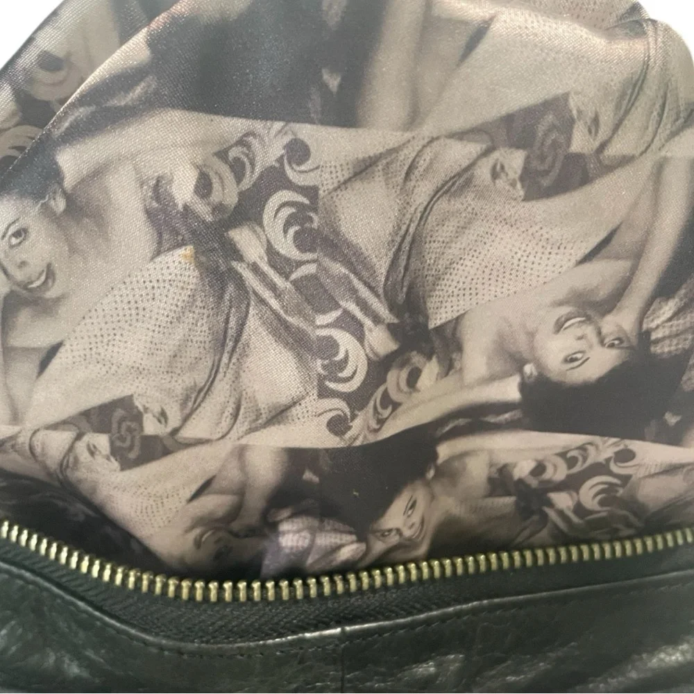 Junior Drake Black Leather Hobo Bag with Slouchy Design